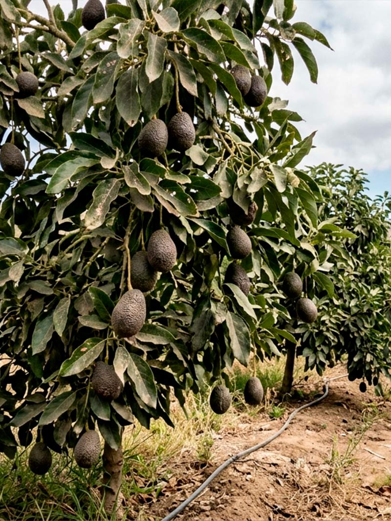Paltas Hass en árbol